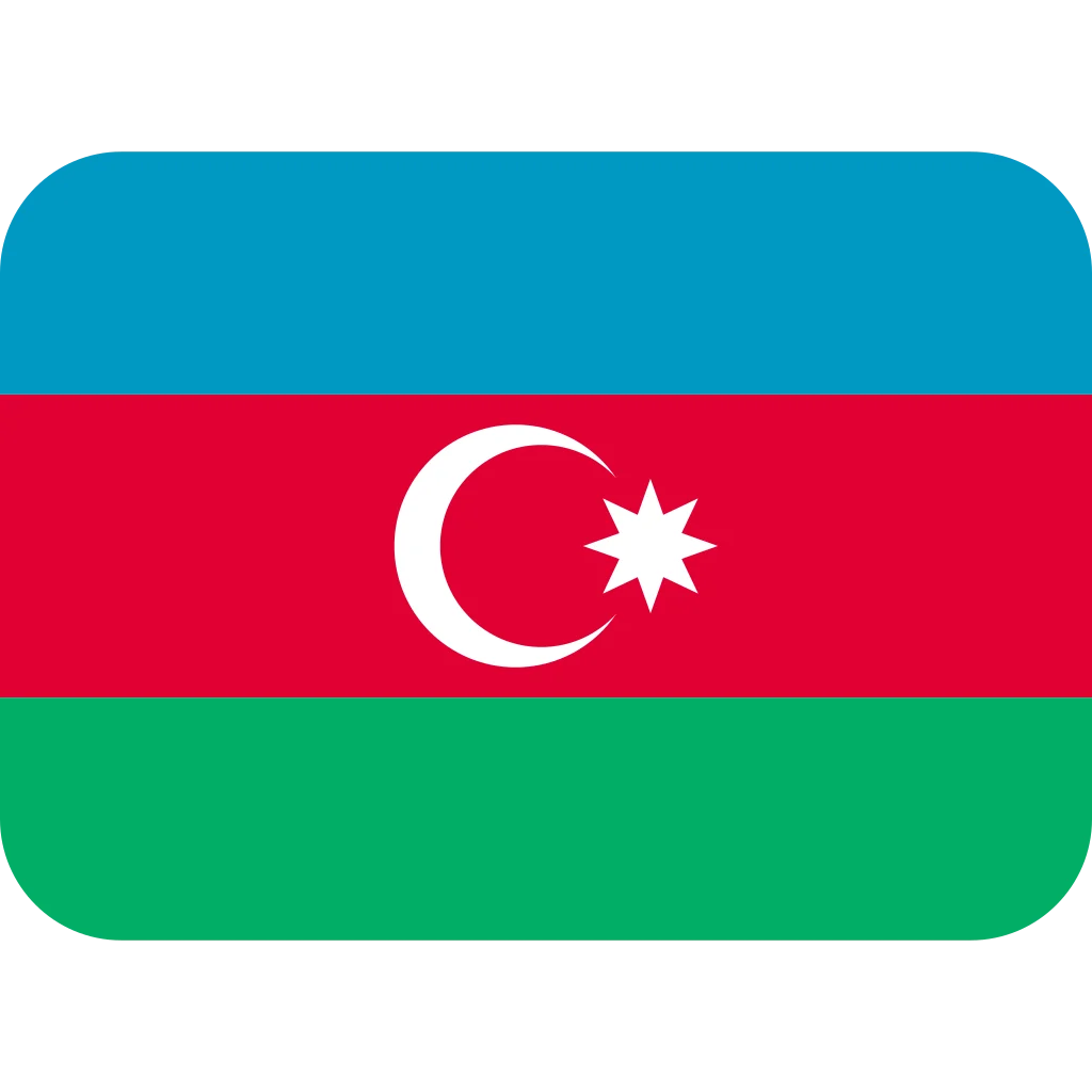 Azerbaijan Flag