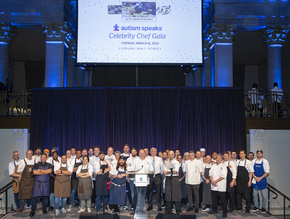 Chef Franklin Becker and fellow chefs at the 2022 Autism Speaks Celebrity Chef Gala.